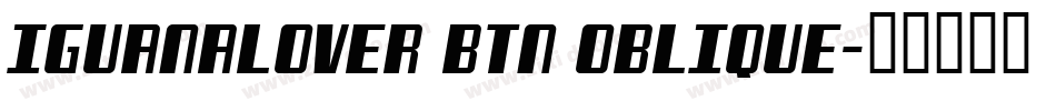 IguanaLover BTN Oblique字体转换